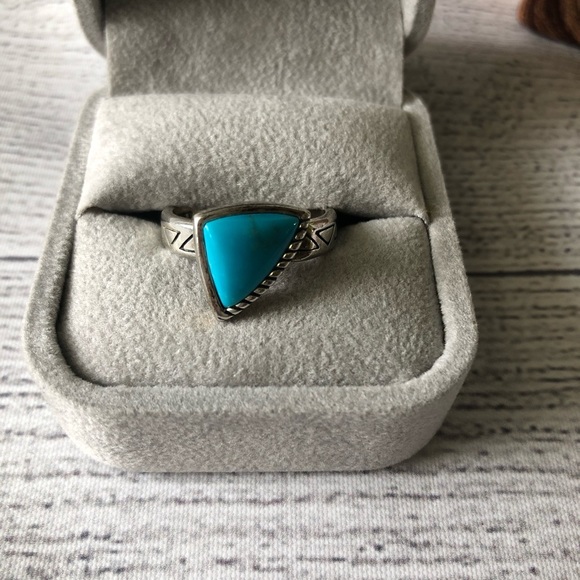 Navajo Jewelry - VTG NAVAJO 925 Handmade BOHO TURQUOISE RING